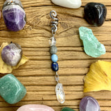 Crystal Hair Beads Sun Moon Dragonfly Leaf Hair Accessories Cuff Hair Ring