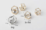 Zircon Water Drill Necklace with Bow Hair Jewelry DIY
