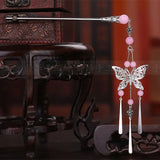 Tassel Hairpin Clip Ancient Costume Hanfu Headwear