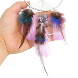 Crystal Gravel Life Tree Hanging Ornament with Feather Tassel