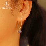 Tanzanite Rough Gemstone Earring 925 Sterling Silver Jewelry