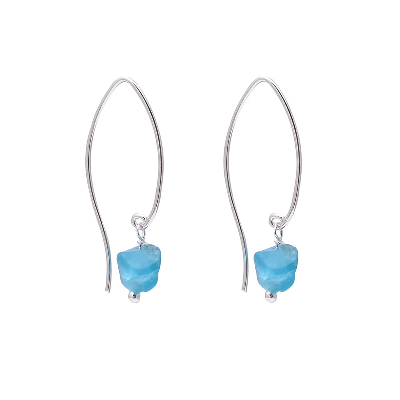Tanzanite Rough Gemstone Earring 925 Sterling Silver Jewelry