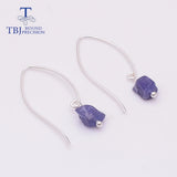 Tanzanite Rough Gemstone Earring 925 Sterling Silver Jewelry