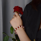 Freshwater Pearl & Jade Knotted Bracelet for Women