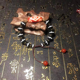 Red/White KingKong 6 eyes Agate Beads Bracelet