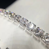 4-8mm Round Diamond Bracelets for Women Men