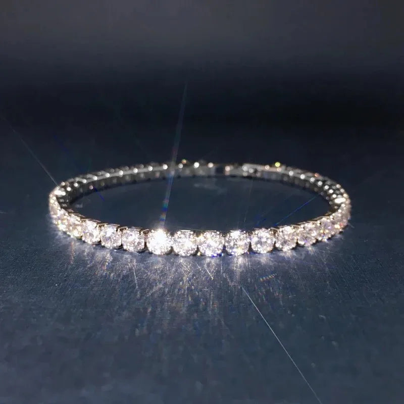 Round Simulated Diamond Bracelet for Women