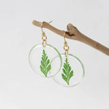 Handmade Dried Flower Earring Natural Pressed Flower Jewelry Epoxy Resin