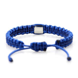 Stainless Steel Crystal Charm Bracelet Adjustable Rope String