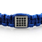 Stainless Steel Crystal Charm Bracelet Adjustable Rope String