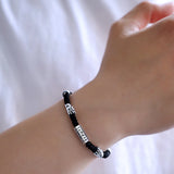 Sterling Silver Pixiu Lucky Bracelet for Men & Women, Adjustable Braid Rope