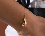 Personalized Handwritten Name Bracelet - Stainless Steel Custom Jewelry