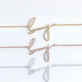 Personalized Name Necklace Handwritten Signature Art Memorial Jewelry