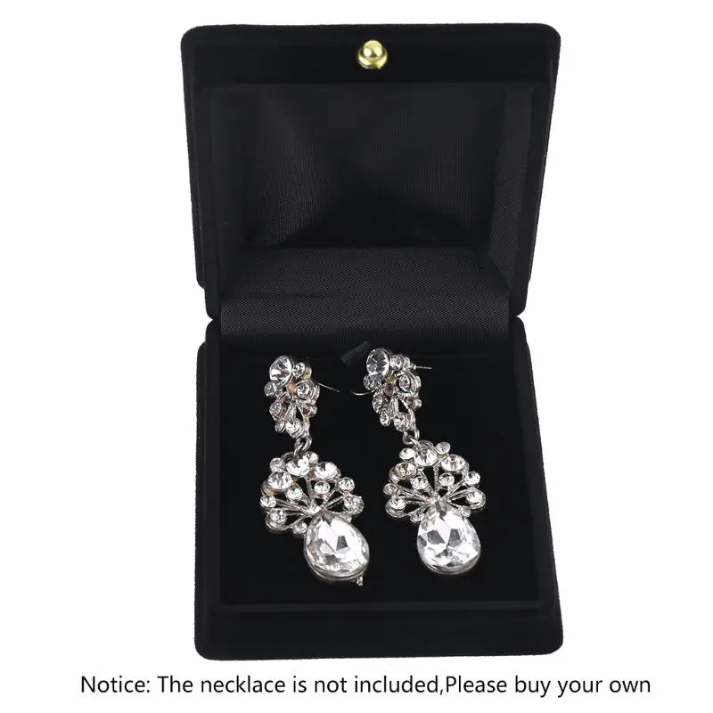 Velvet Necklace Jewelry Gift Display Box Ring Bracelet Storage Case