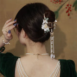 Hanfu Orchid Tassel Hairpin Chinese Style Jewelry