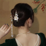 Hanfu Orchid Tassel Hairpin Chinese Style Jewelry