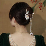 Hanfu Orchid Tassel Hairpin Chinese Style Jewelry