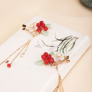 Hanfu Couple Hairpin Retro Hair Accessories for Women Hair Clips with Tassels