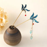 Hanfu Crystal Hair Pins Ancient Ornament Headdress Chinese Hair accessories