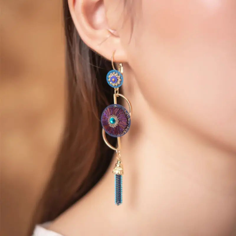 Hanfu Earring Chinese Vintage Tassel Long Earrings Jewelry