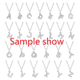 Letters Charms Pendant Rhinestone Zinc Alloy Fit Necklace Bracelet Anklet