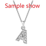 Letters Charms Pendant Rhinestone Zinc Alloy Fit Necklace Bracelet Anklet
