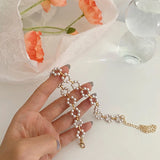 Geometric Hollow Link Chain Choker Necklace for Women