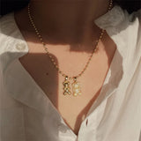 Metal Crystal Bears Silver Pendant Choker Necklace for Women Girls
