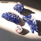French Abstraction Star Bear Hair Clip for Women