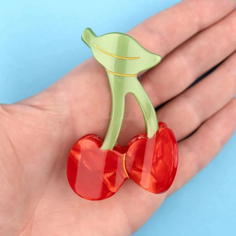 Summer Fruit Ponytail Hair Clip Colorful Accessories for Women Girls