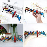 Bird Stained Glass Suncatcher Window Decor Panel Wall Pendant Acrylic Crystal