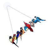Bird Stained Glass Suncatcher Window Decor Panel Wall Pendant Acrylic Crystal
