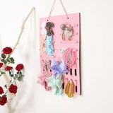 Brooch Pin Display Holder Pink Purple Felt Wall Organizer