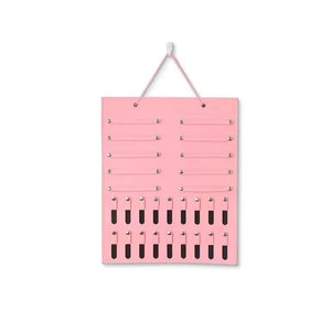 Brooch Pin Display Holder Pink Purple Felt Wall Organizer