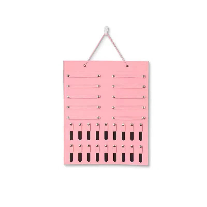 Brooch Pin Display Holder Pink Purple Felt Wall Organizer