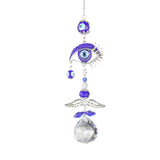 Crystal Angel Suncatcher - Evil Eye Protection Charm