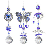 Crystal Angel Suncatcher - Evil Eye Protection Charm