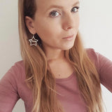 Personalized Name Earrings Geometric Drop Earings Bijoux Femme