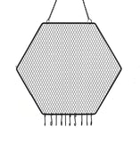 Hexagon Hanging Earring Holder with Hanging Hooks for Necklaces