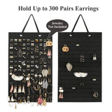 Soft Material Earring Holder with Hole Display Case