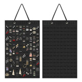 Soft Material Earring Holder with Hole Display Case