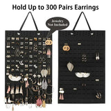 Earring Organizer Wall Holds 300 Pairs Felt Wall Mount Earring Display