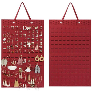 Earring Organizer Wall Holds 300 Pairs Felt Wall Mount Earring Display