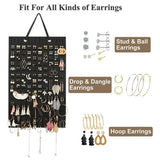 Wall Earring Holder, Holds 330 Pairs, Felt Earring Display