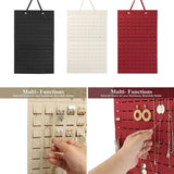 Wall Earring Holder, Holds 330 Pairs, Felt Earring Display