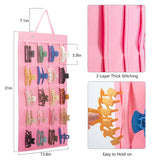 Felt Hair Claw Clip Bag Jewelry Organizer Grey Pink