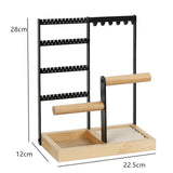 Metal Jewelry Tree Organizer Rack for Earrings Rings Necklaces