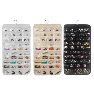 Foldable Hanging Jewelry Organizer for Closet Storage