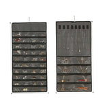 Double Sided Hanging Jewelry Organizer Storage