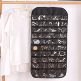 80-Pocket Double-Sided Jewelry Chain Storage Bag